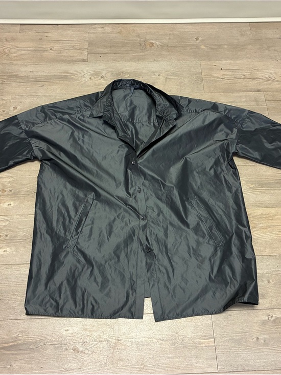 oska Jackets & Blazers - OSKA Black Nylon Windbreaker Jacket Womens Size 2 Oversized Collared